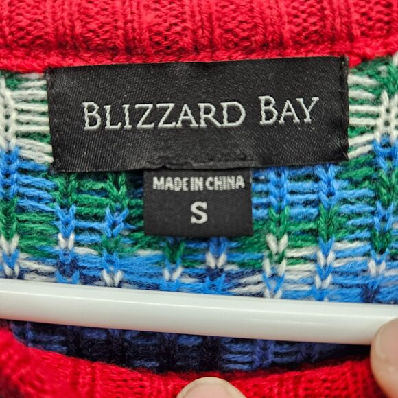 Blizzard Bay Ugly Christmas Sweater Reindeer Drinking beer holder size small - Picture 2 of 6